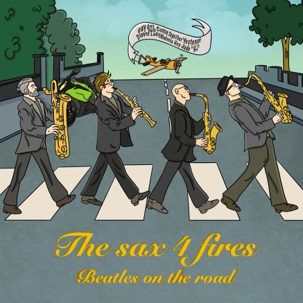 The sax 4 fires "Beatles on the road"
